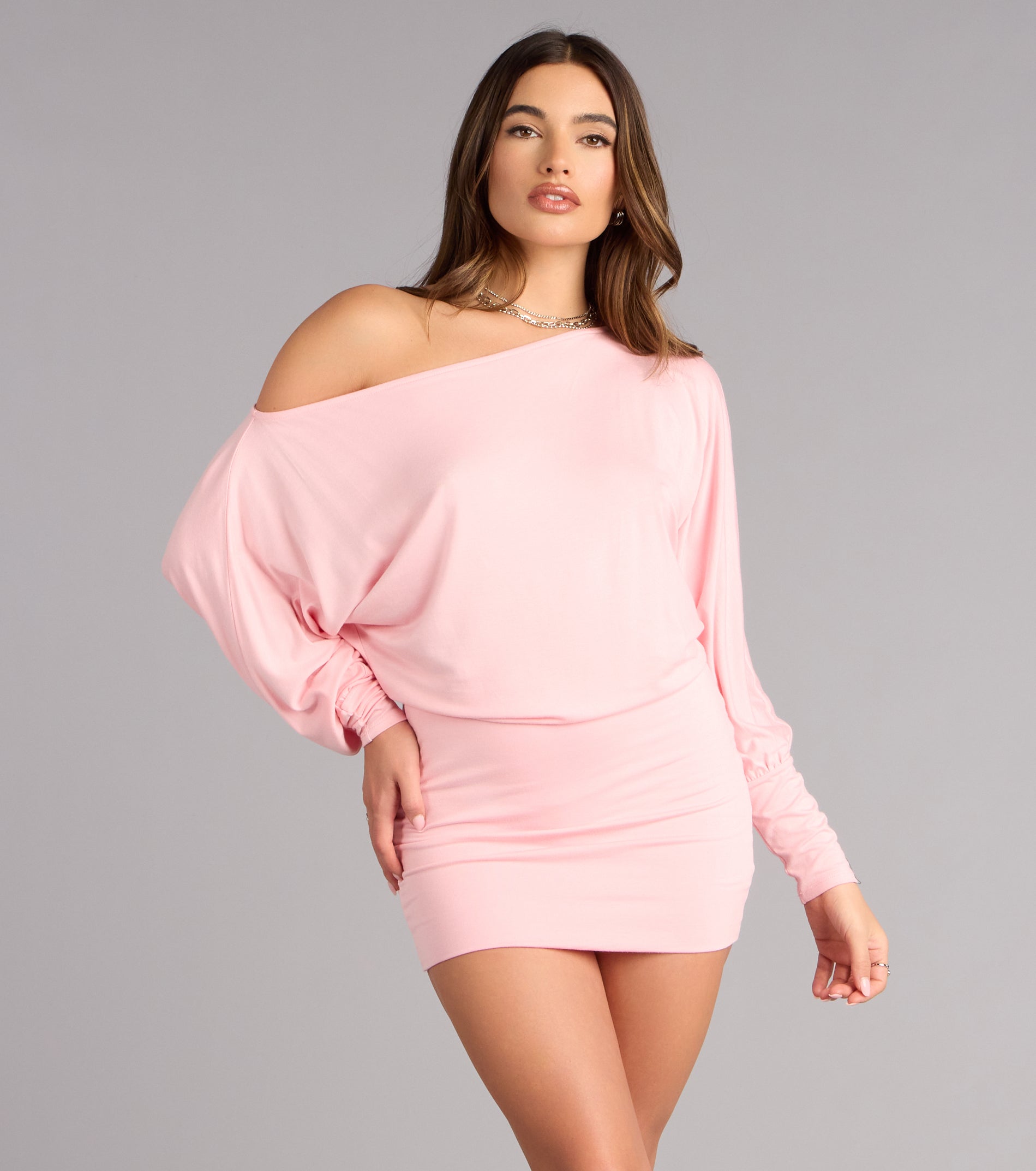 All Yours Off-Shoulder Mini Dress